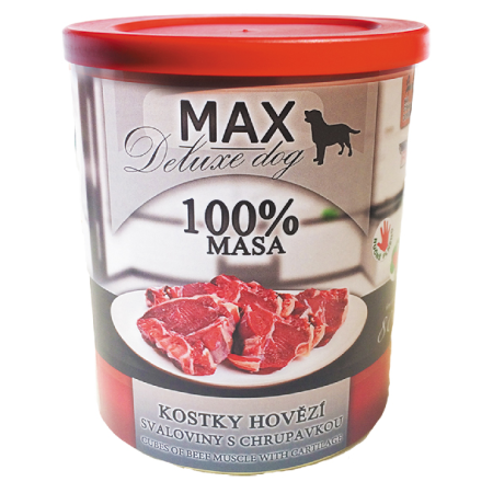 MAX deluxe kostky hovězí svaloviny s chrupavkou 800g