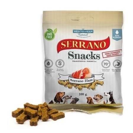 Serrano Snack Meditky tréninkové kostičky šunkové 100g