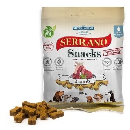 Serrano Snack Meditky tréninkové kostičky jehněčí 100g