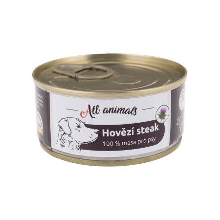 All Animals DOG hovězí steak 100 g