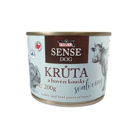 FALCO SENSE DOG krůta a hovězí 200g