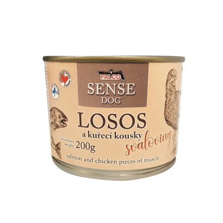 FALCO SENSE DOG losos a kuře 200g