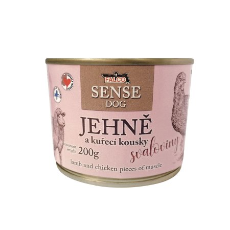 FALCO SENSE DOG jehněčí a kuře 200g