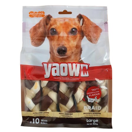 Magnum Rawhide Large Braid 5" 13cm 500g