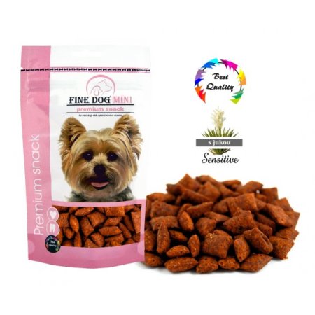 FINE DOG MINI Plněné polštářky SENSITIVE 80g