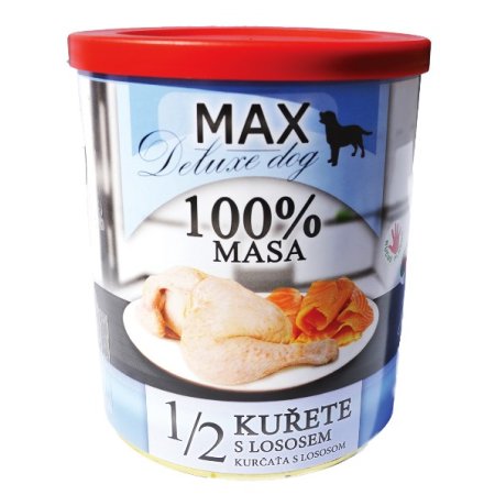 MAX deluxe 1/2 kuřete s lososem 800g