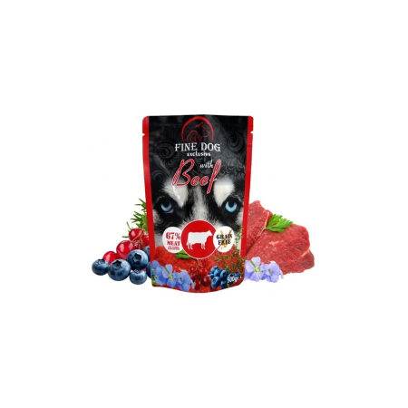 FINE DOG XXL kapsa pro psy s HOVĚZÍM 500g