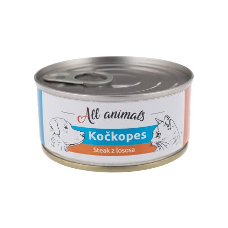 All Animals KOČKOPES steak z lososa 100g