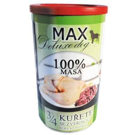 MAX deluxe 3/4 kuřete se zvěřinou 1200g