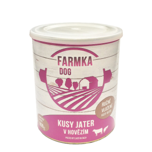 FARMKA DOG masová konzerva s játry 800g