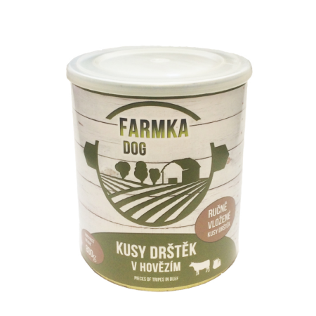 FARMKA DOG masová konzerva s dršťkami 800g