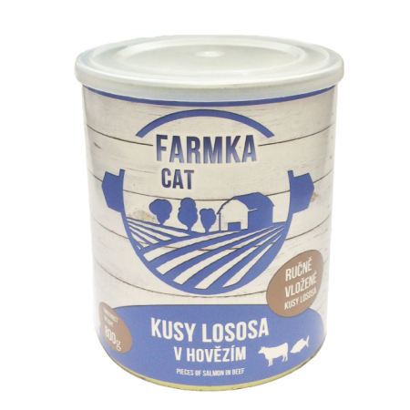 FARMKA CAT s lososem 800g