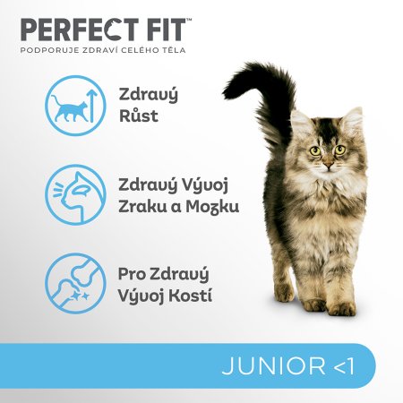 PERFECT FIT granule pro kočky Junior s kuřecím 750 g