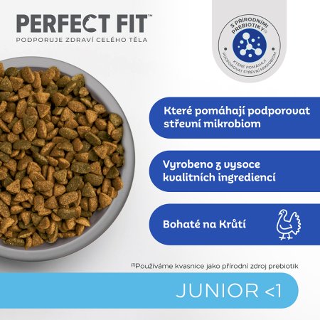 PERFECT FIT granule pro kočky Junior s kuřecím 750 g