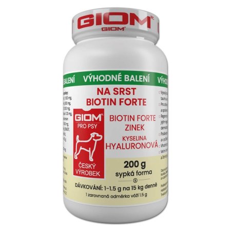 Giom S na srst Biotin FORTE 200 g