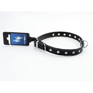 PROFIZOO Obojek zdobený kamínky (16mm x 45cm) zelená (POPRASKANÝ)