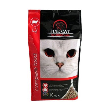 FINE CAT granule pro kočky s hovězím 10kg