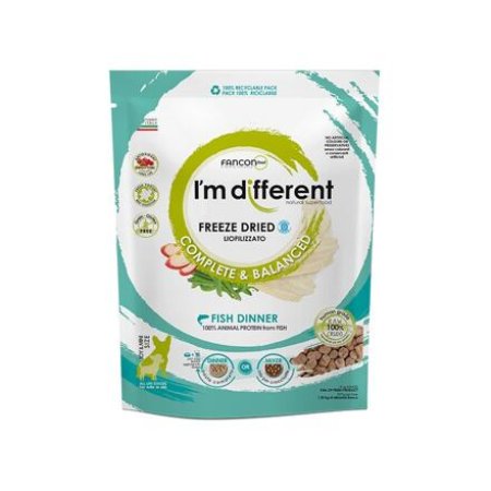 I’M DIFFERENT Fish DINNER, mrazem sušené raw krmivo s rybou, 397 g