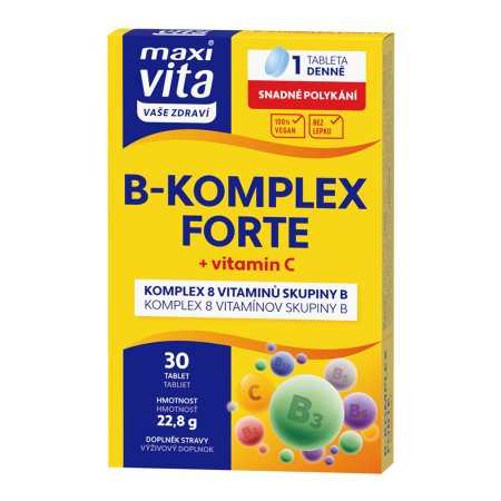 Vitar Maxi Vita B-komplex forte + vitamin C 30 tablet