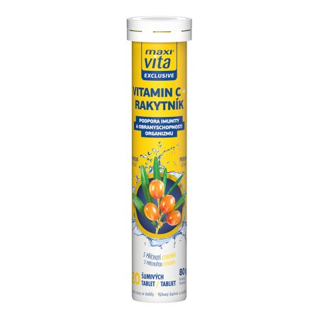 Vitar Maxi Vita Exclusive Vitamin C + rakytník 20 tablet