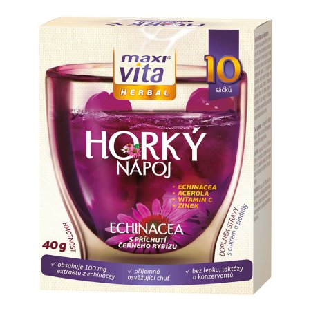 Vitar Maxi Vita Herbal Horký nápoj Echinacea 10 sáčků