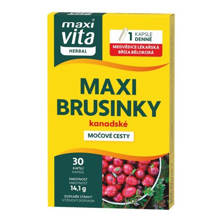 Vitar Maxi Vita Herbal Maxi brusinky kanadské 30 kapslí