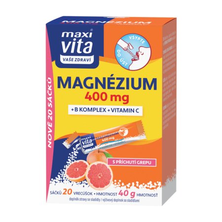 Vitar Maxi Vita Magnézium + B komplex + vitamin C 20 sáčků