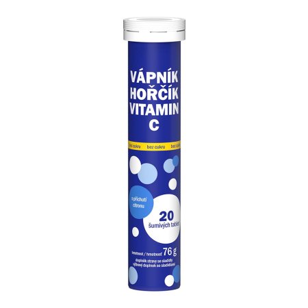 Vitar Vápník + hořčík + vitamin C 20 tablet