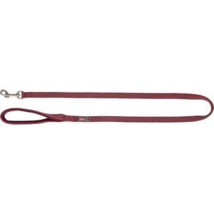 Trixie Vodítko PREMIUM s vyplněnou rukojetí - sangria 1,00 m/25 mm