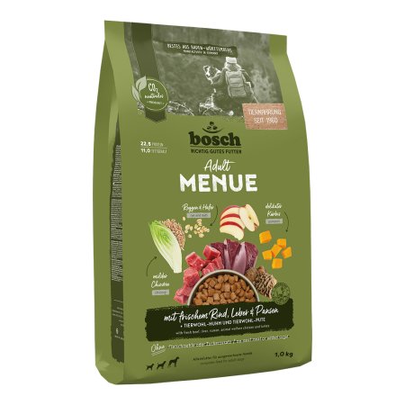 Bosch HPC MENUE Adult with beef & offal + rye & oats 1 kg