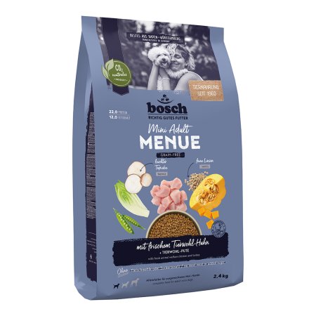 Bosch HPC MENUE Mini Adult with animal welfare chicken 2,4 kg
