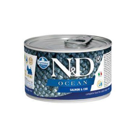 N&D DOG OCEAN Adult Salmon & Codfish Mini 140g (EXPIRACE 07/2024)