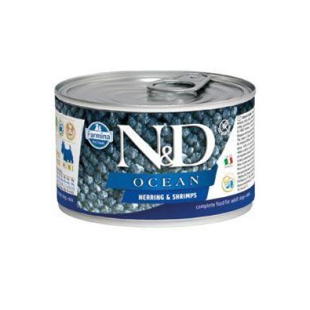 N&D DOG OCEAN Adult Herring & Shrimps Mini 140g (EXPIRACE 07/2024)