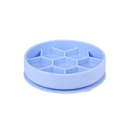 Miska Slow Feeder SILICONE modrá M Zolux