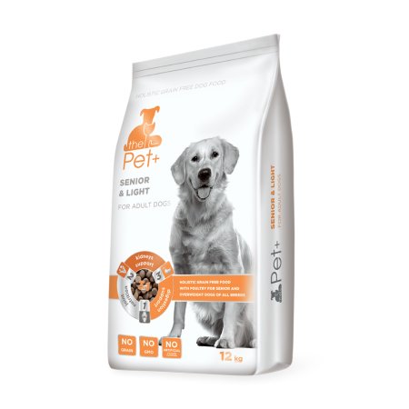 the Pet+ 3in1 dog Senior & Light Adult 12 kg (POŠKOZENÝ OBAL)