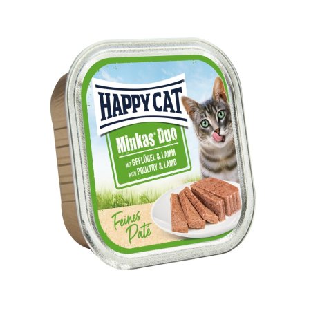 Happy Cat Minkas Duo Paté Drůbež & Jehně 100 g