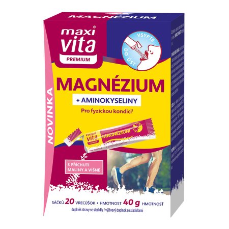 Vitar Maxi Vita Premium Magnézium + aminokyseliny 20 sáčků