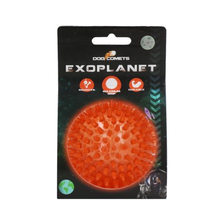 Dog Comets Exoplanet ježatý míč oranžový M/8cm