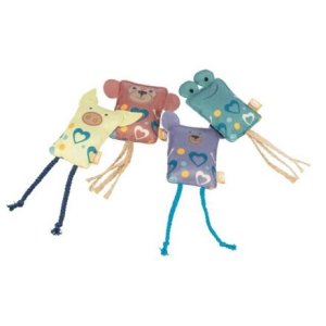 Trixie Hrací polštářek se zvířecím obličejemt, šustící, 10 cm, polyester