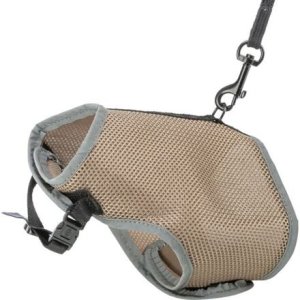 Trixie Postroj VESTA s vodítkem pro kočku 24-42 cm/1,20 m, šedobéžová