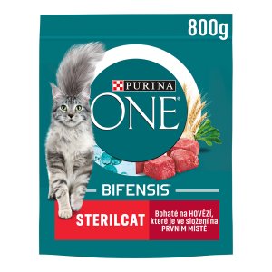 Purina One Bifensis Sterilcat s hovězím a pšenicí 800 g