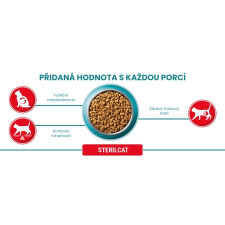 Purina One Bifensis Sterilcat s hovězím a pšenicí 800 g