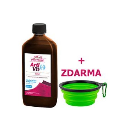 VITAR Veterinae Artivit Sirup 500 ml + cestovní miska ZDARMA