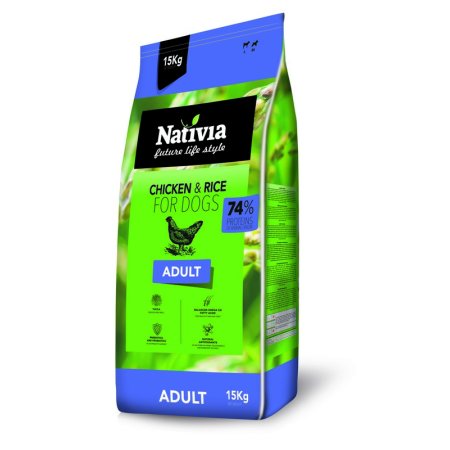 Nativia Dog Adult 15kg (EXPIRACE 23.08.2024)