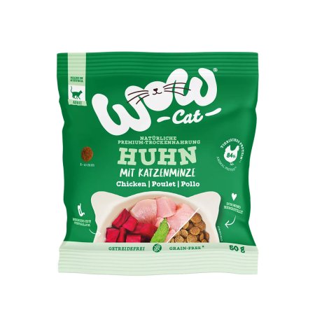 WOW Cat granule Kuře s kachnou a řepou Adult 50g - VZOREK