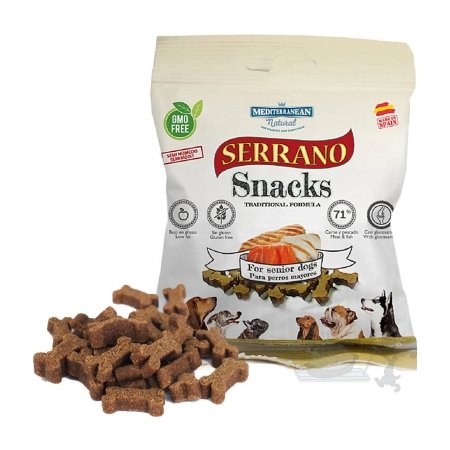 Serrano Snack Meditky tréninkové kostičky pro seniory light 85g