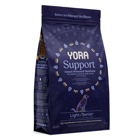 YORA granule z hmyzu Support Light/Senior 12kg