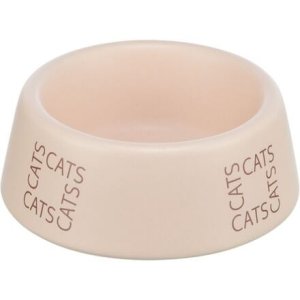 Trixie Keramická miska pro kočky s nápisem CATS, 0,15 l/ 12 cm, růžová
