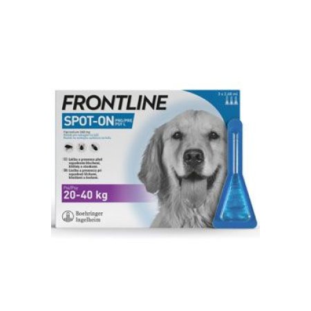 FRONTLINE SPOT ON pro psy L (20-40kg) - 3x2,68ml (EXPIRACE 09/2024)