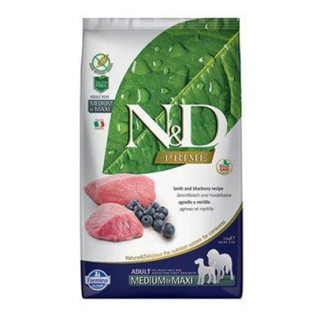 N&D PRIME DOG Adult M/L Lamb & Blueberry 2,5kg (EXPIRACE 09/2024)